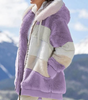 Veste en Fourrure Synthétique à Capuche pour Femmes