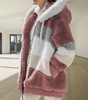 Veste en Fourrure Synthétique à Capuche pour Femmes