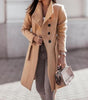 Manteau Long Chic avec Ceinture pour Femmes