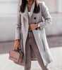 Manteau Long Chic avec Ceinture pour Femmes