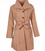 Manteau Long Chic avec Ceinture pour Femmes