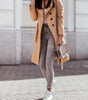 Manteau Long Chic avec Ceinture pour Femmes
