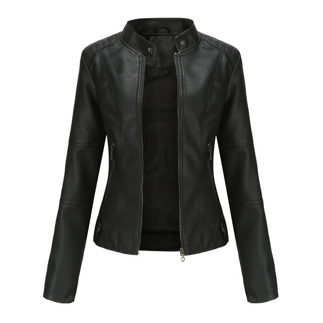 Veste Style Urbain Simili Cuir pour Femmes