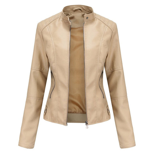 Veste Style Urbain Simili Cuir pour Femmes