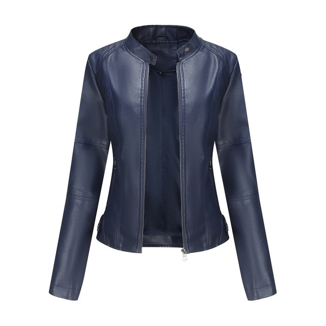 Veste Style Urbain Simili Cuir pour Femmes