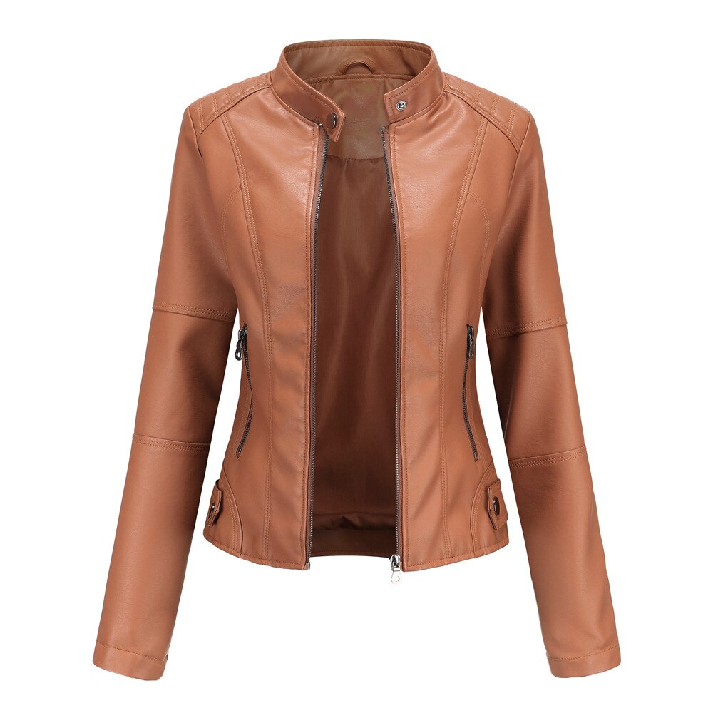 Veste Style Urbain Simili Cuir pour Femmes