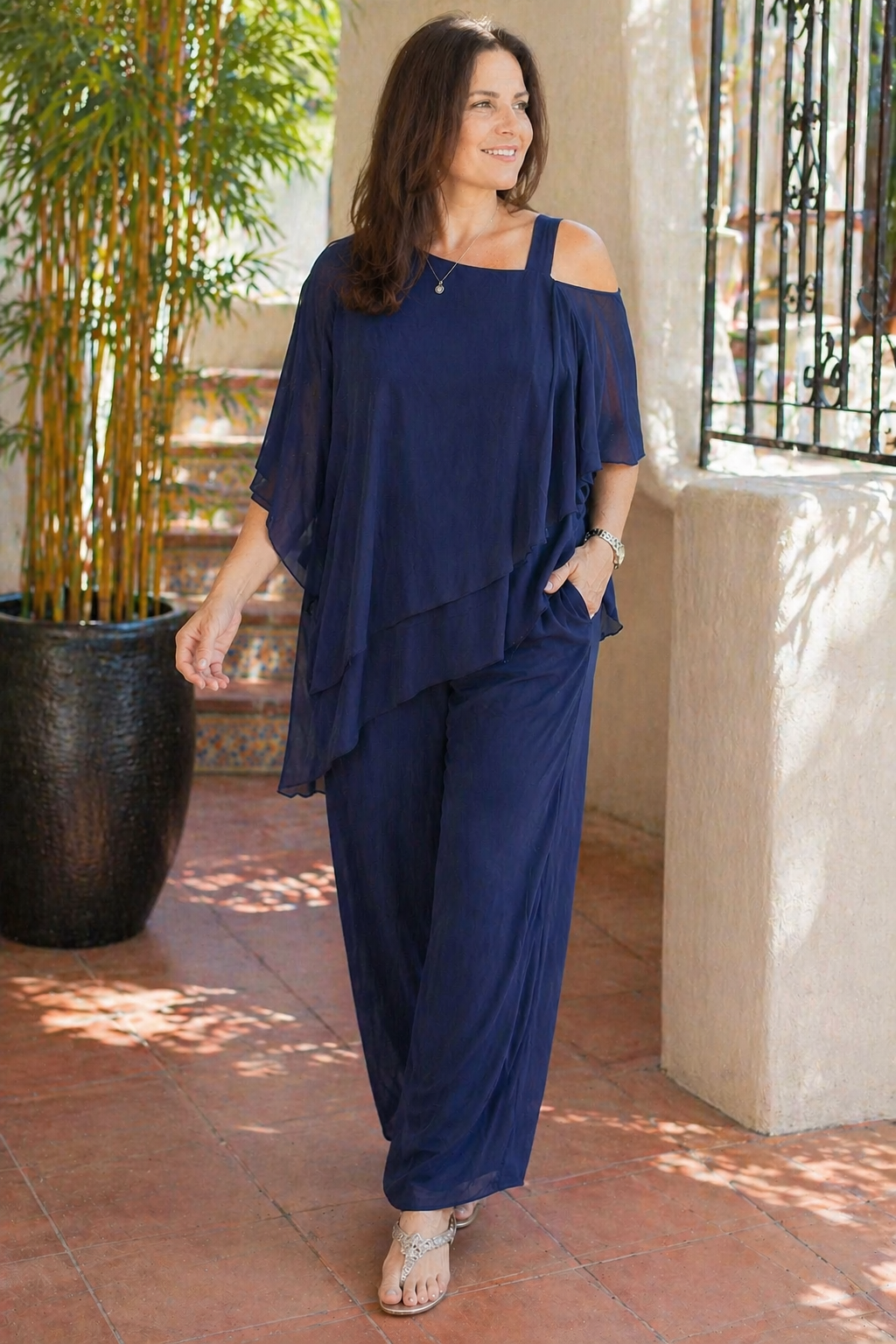 Ensemble Chiffon Élégant pour Femme | Idéale pour le Quotidien