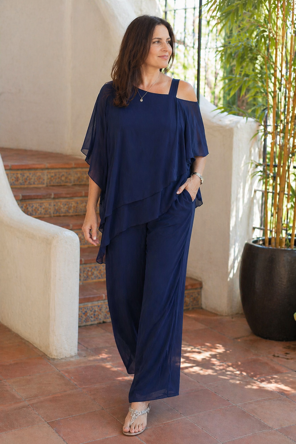 Ensemble Chiffon Élégant pour Femme | Idéale pour le Quotidien