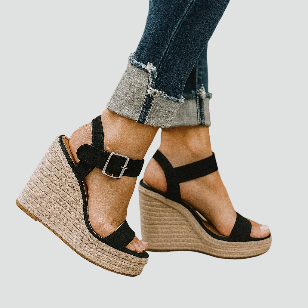 Sandales Compensées Orthopédiques à Bride pour Femme | Idéales pour l'Été