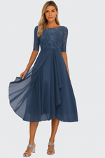Robe Midi Évasée en Dentelle pour Femme | Idéale pour le Quotidien