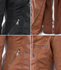 Veste en Cuir Résistante aux Intempéries pour Femmes