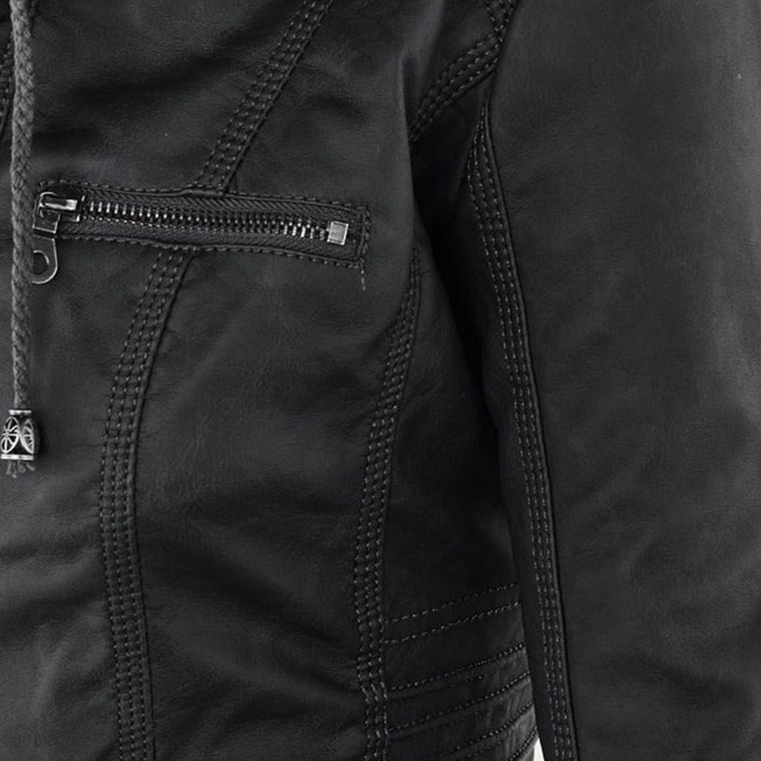 Veste en Cuir Résistante aux Intempéries pour Femmes