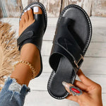 Sandales Confortables avec Détails Métalliques pour Femmes
