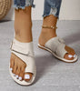 Sandales Confortables avec Détails Métalliques pour Femmes
