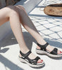 Sandales Confortables avec Bandes Réglables pour Femmes