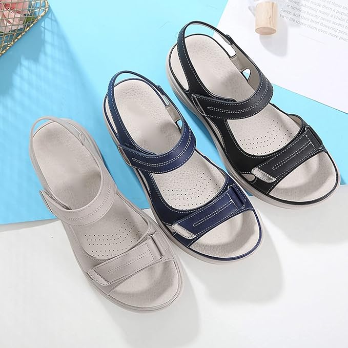 Sandales Confortables avec Bandes Réglables pour Femmes