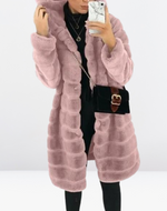 Manteau d'Hiver Elégant à Capuche pour Femmes