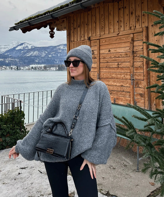 Pull col rond fin et élégant pour Femme