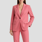 Women's Suit Set with Long Blazer