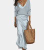 Ensemble Pull et Robe en Satin pour Femme | Idéal pour le Quotidien