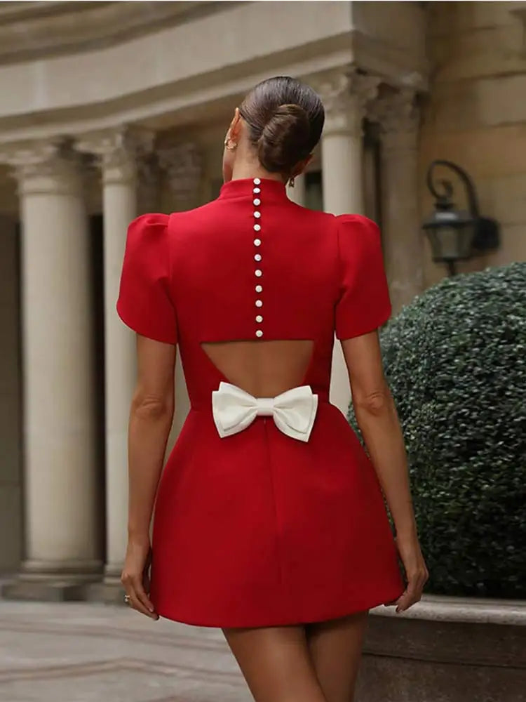 Robe Mini Rouge pour Femme