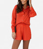 Ensemble Chemise Boutonnée et Shorts pour Femme