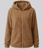 Veste Polaire Teddy à Capuche pour Femme