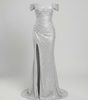 Robe de Soirée à Paillettes et Fente pour Femme | Idéale pour les Sorties