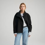 Veste courte en laine mélangée pour Femme