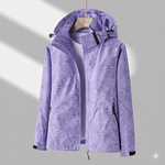 Veste Imperméable Coupe-Vent à Capuche pour Femme