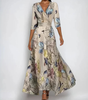 Robe longue imprimée pour femmes