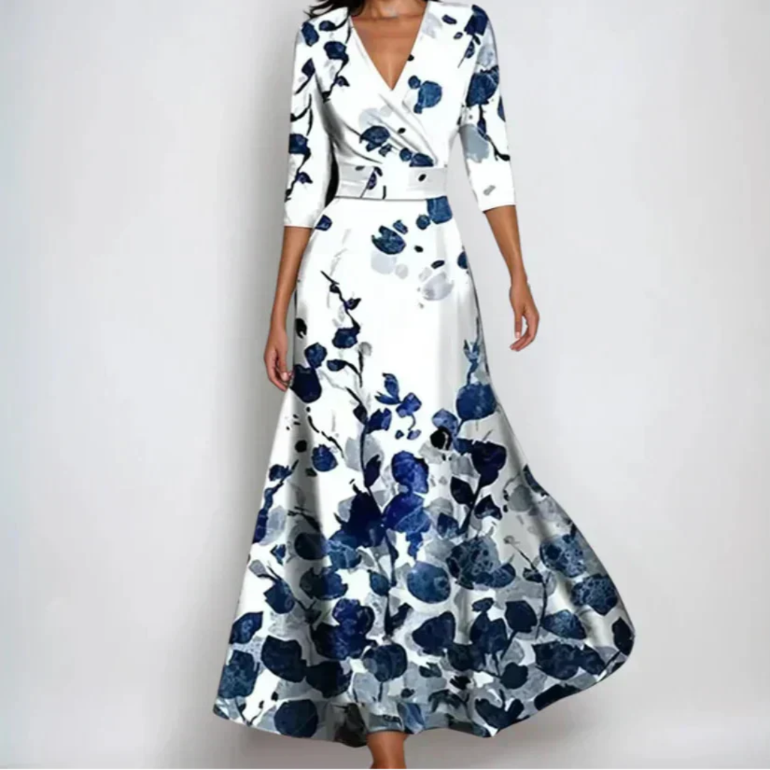 Robe longue imprimée pour femmes