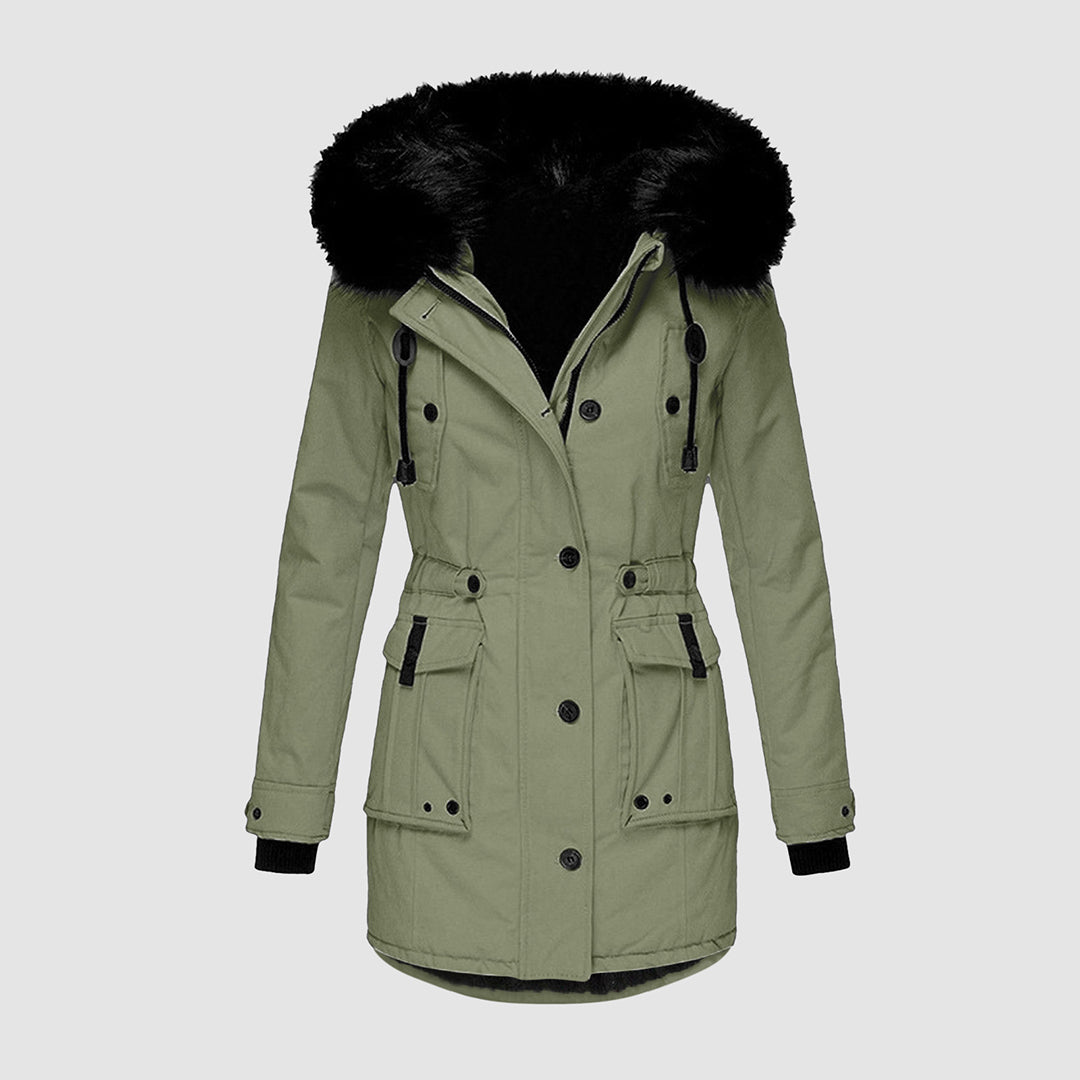 Veste Matelassée Imperméable avec Capuche pour Femmes