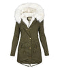 Veste d'Hiver Élégante avec Capuche pour Femmes