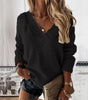 Pull Col V Décontracté pour Femmes