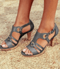 Sandales Élégantes à Talons Ouverts pour Femmes