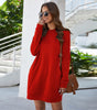 Robe Pull Courte Chaude pour Femmes