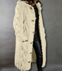 Gilet Long à Capuche en Grosse Maille pour Femme