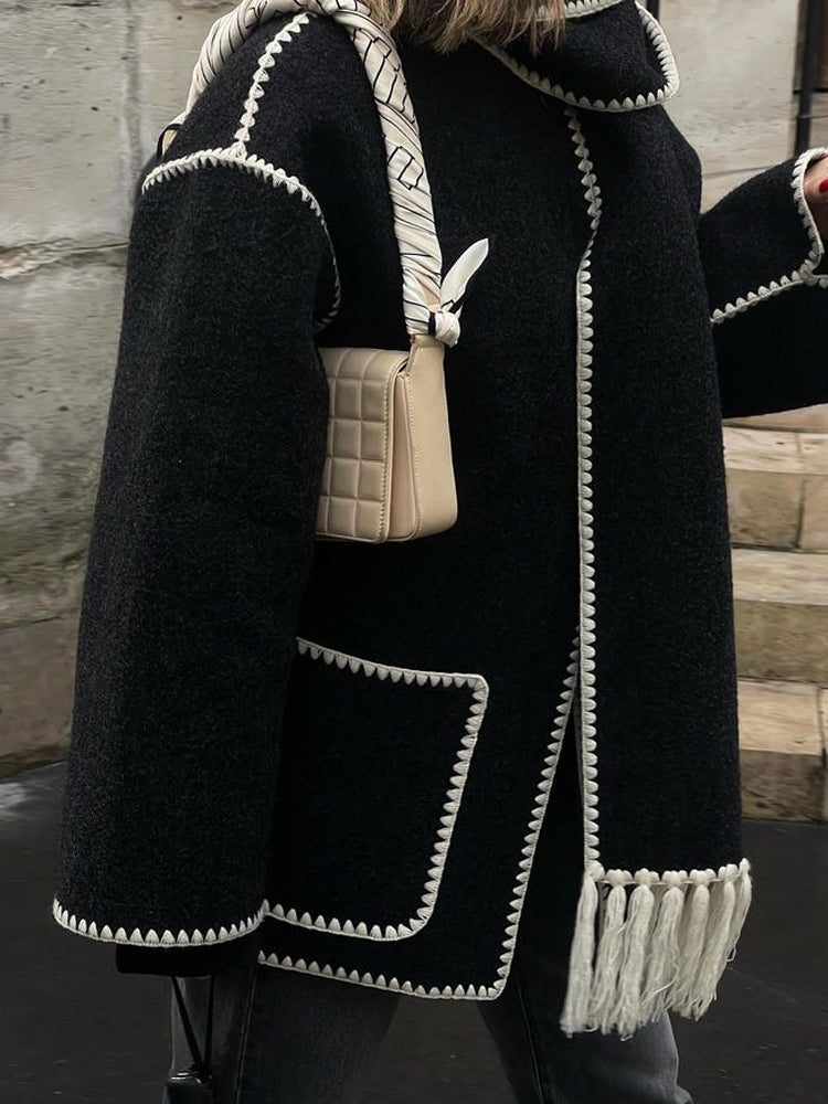 Manteau Long Matelassé d'Hiver pour Femmes