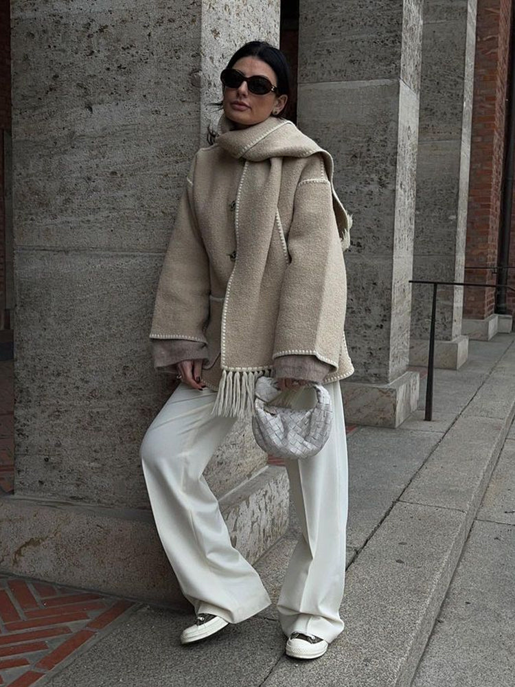 Manteau Long Matelassé d'Hiver pour Femmes