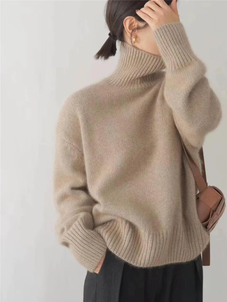 Pull Col Roulé Classique pour Femmes