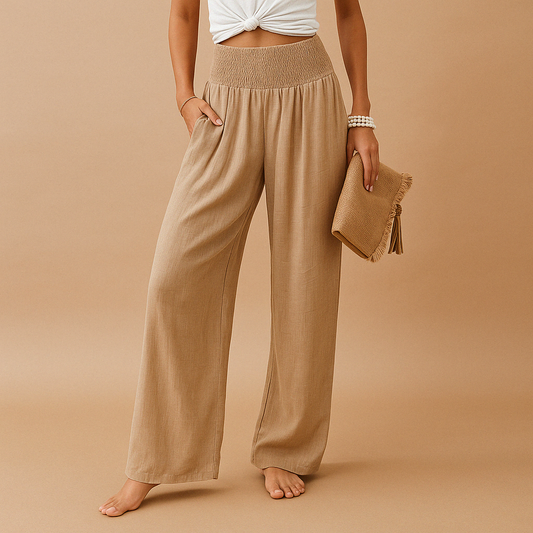 Pantalon Ample en Lin pour Femme
