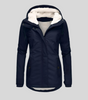 Parka Longue Imperméable avec Capuche pour Femmes