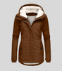 Parka Longue Imperméable avec Capuche pour Femmes