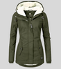 Parka Longue Imperméable avec Capuche pour Femmes