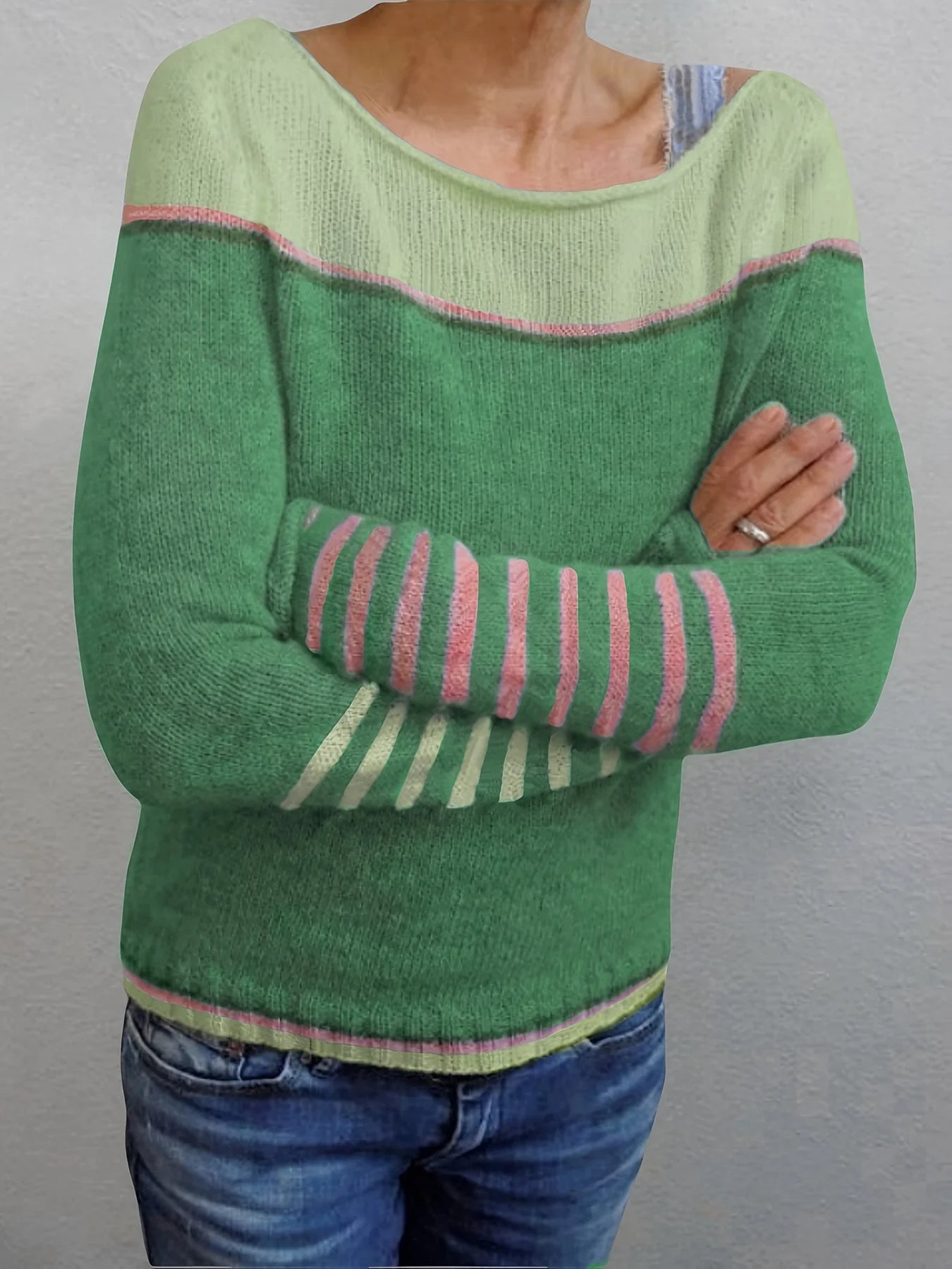 Pull à rayures pour femmes