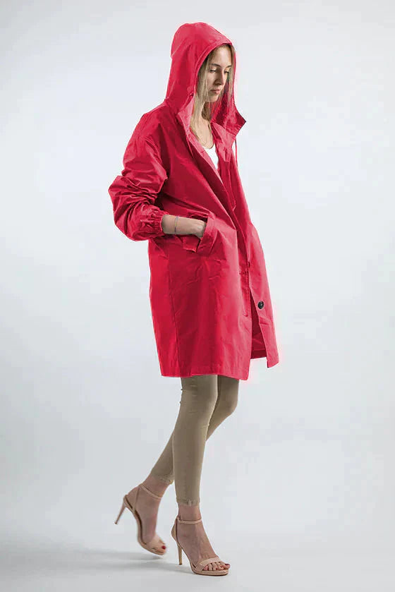 Imperméable Élégant à Capuche pour Femmes