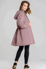 Imperméable Élégant à Capuche pour Femmes