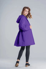 Imperméable Élégant à Capuche pour Femmes