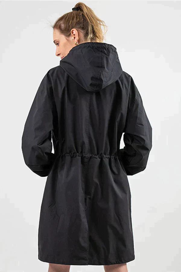 Imperméable Élégant à Capuche pour Femmes